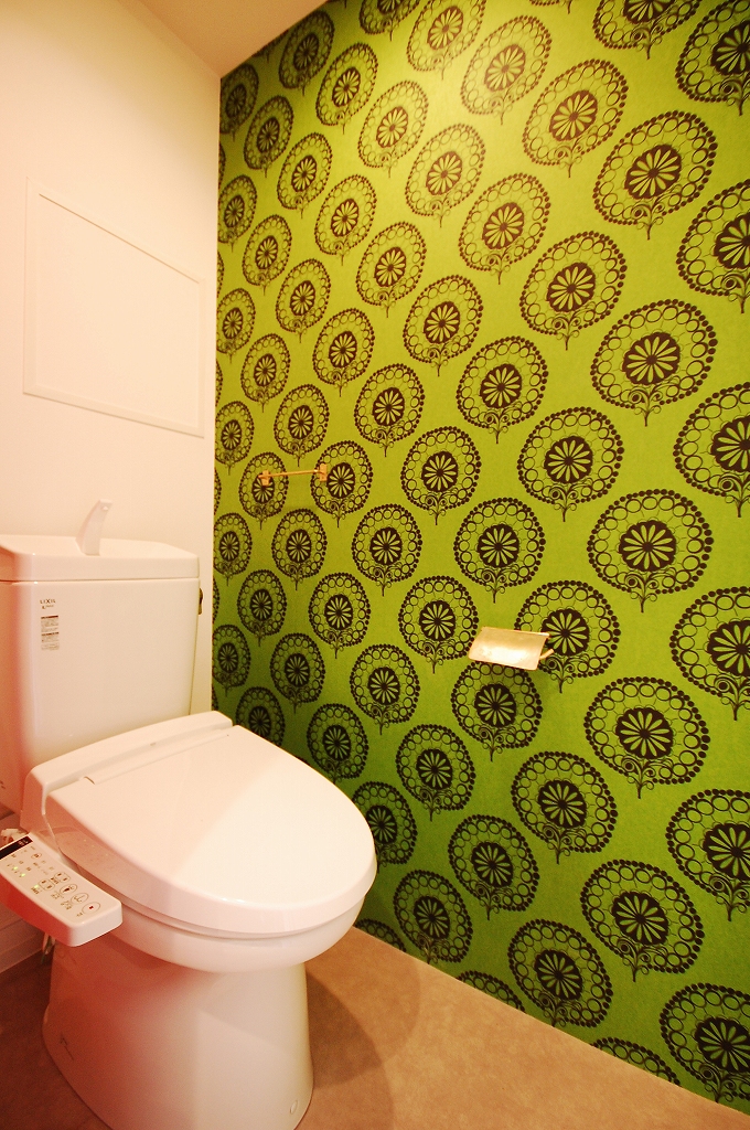 ポイント的に使った輸入クロス