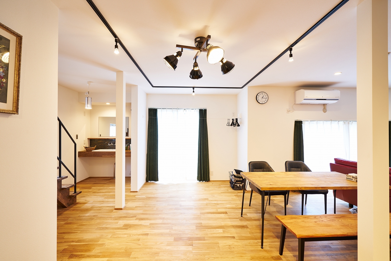 施工後のリビングダイニング