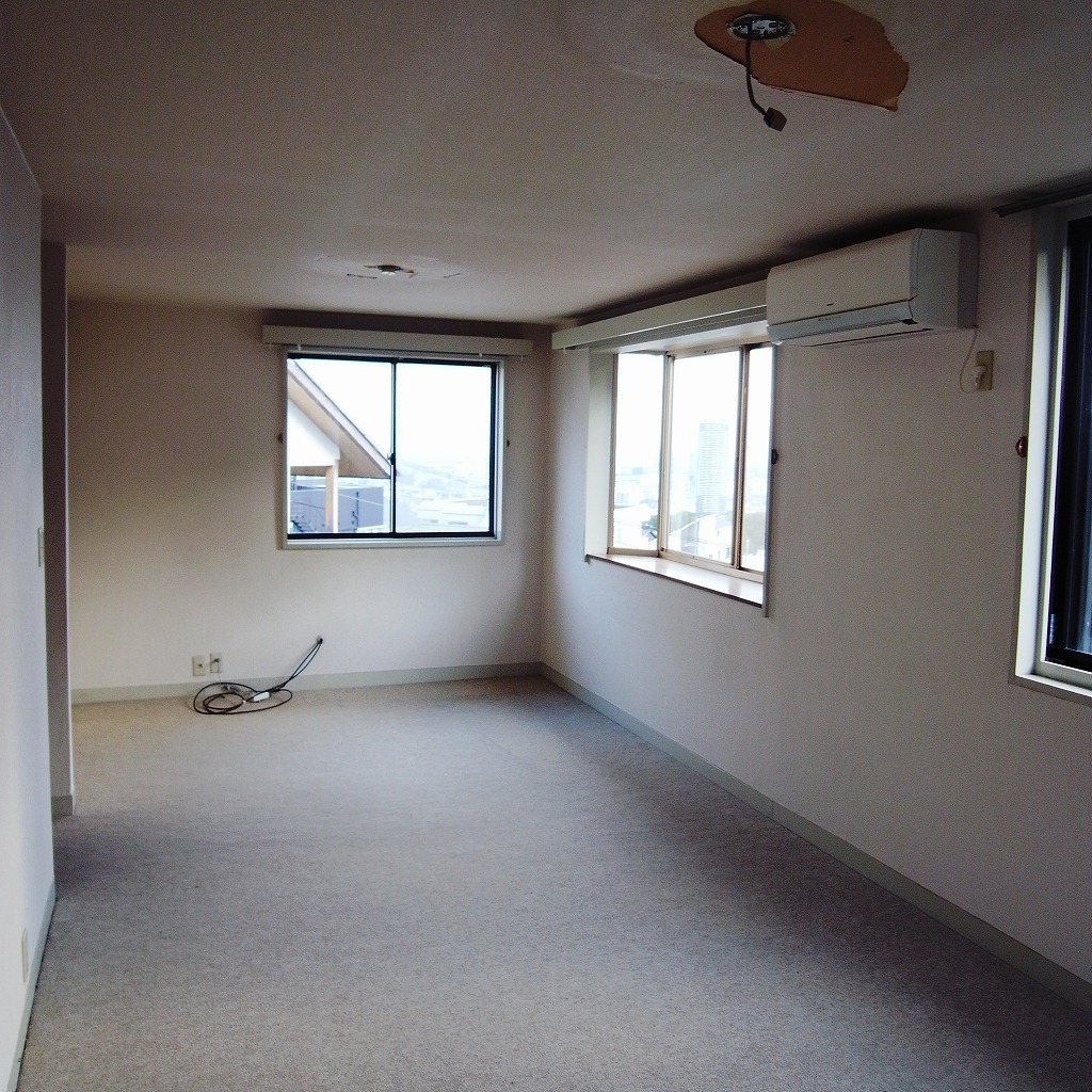 施工前のリビングダイニング