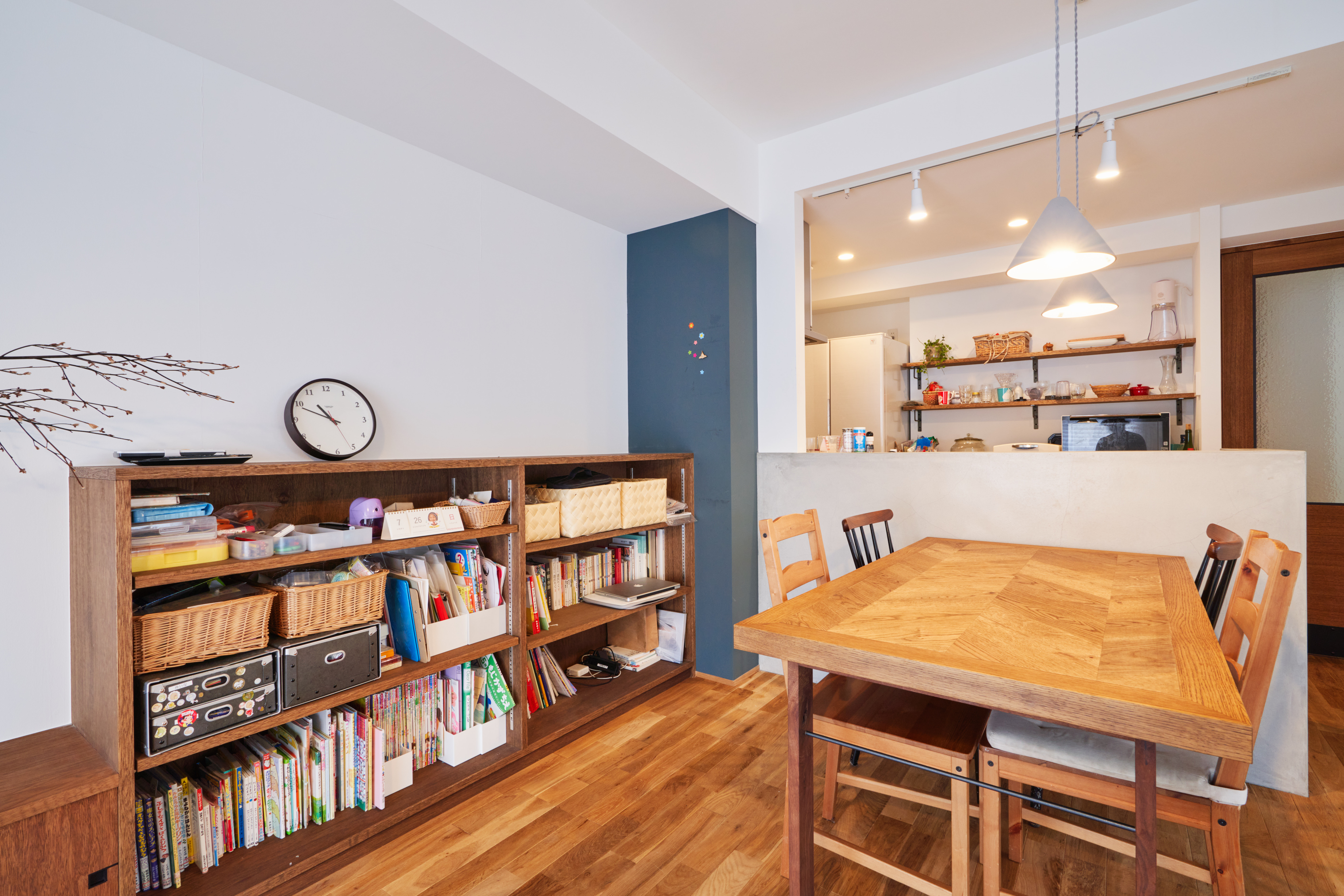 キッチン開口すっきりと