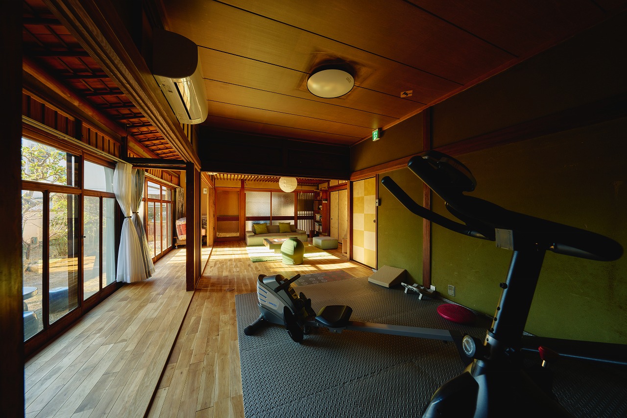 トレーニングもできるリビング