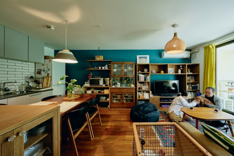 犬も遊べる庭付きのマンション