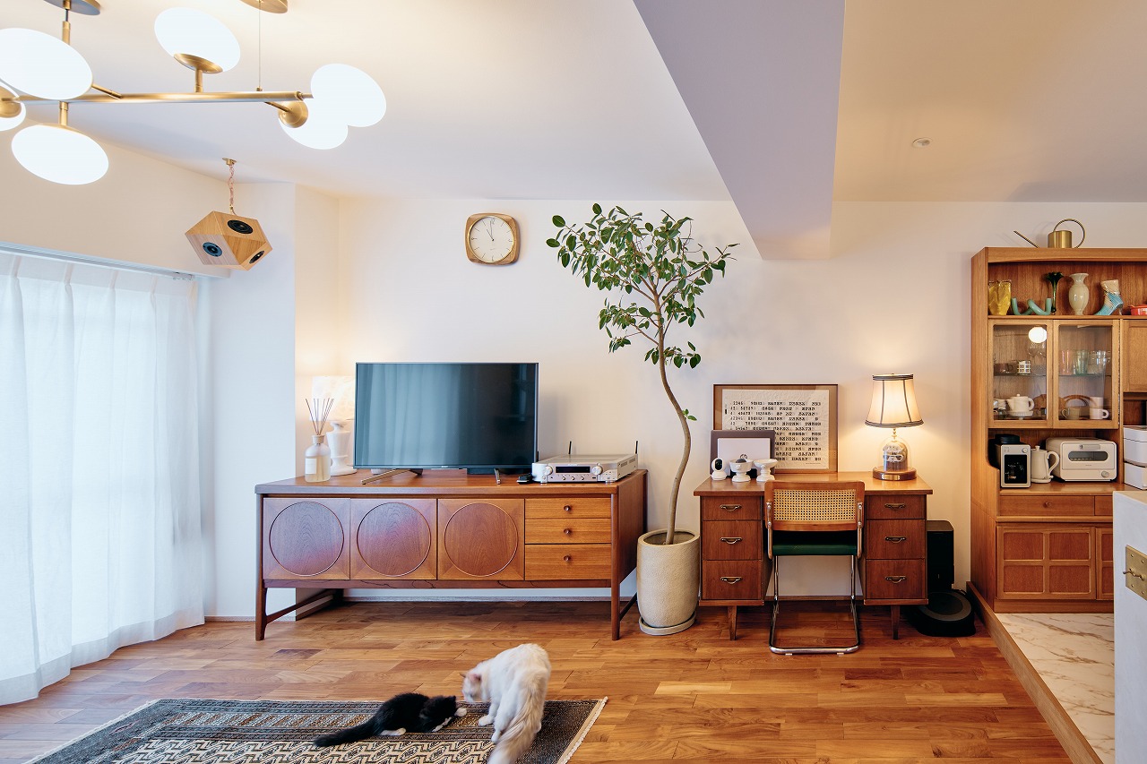 永く使える家具を空間にちりばめて