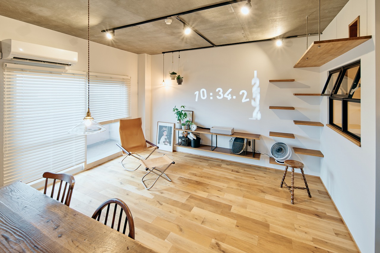 プロジェクター投影用の壁面