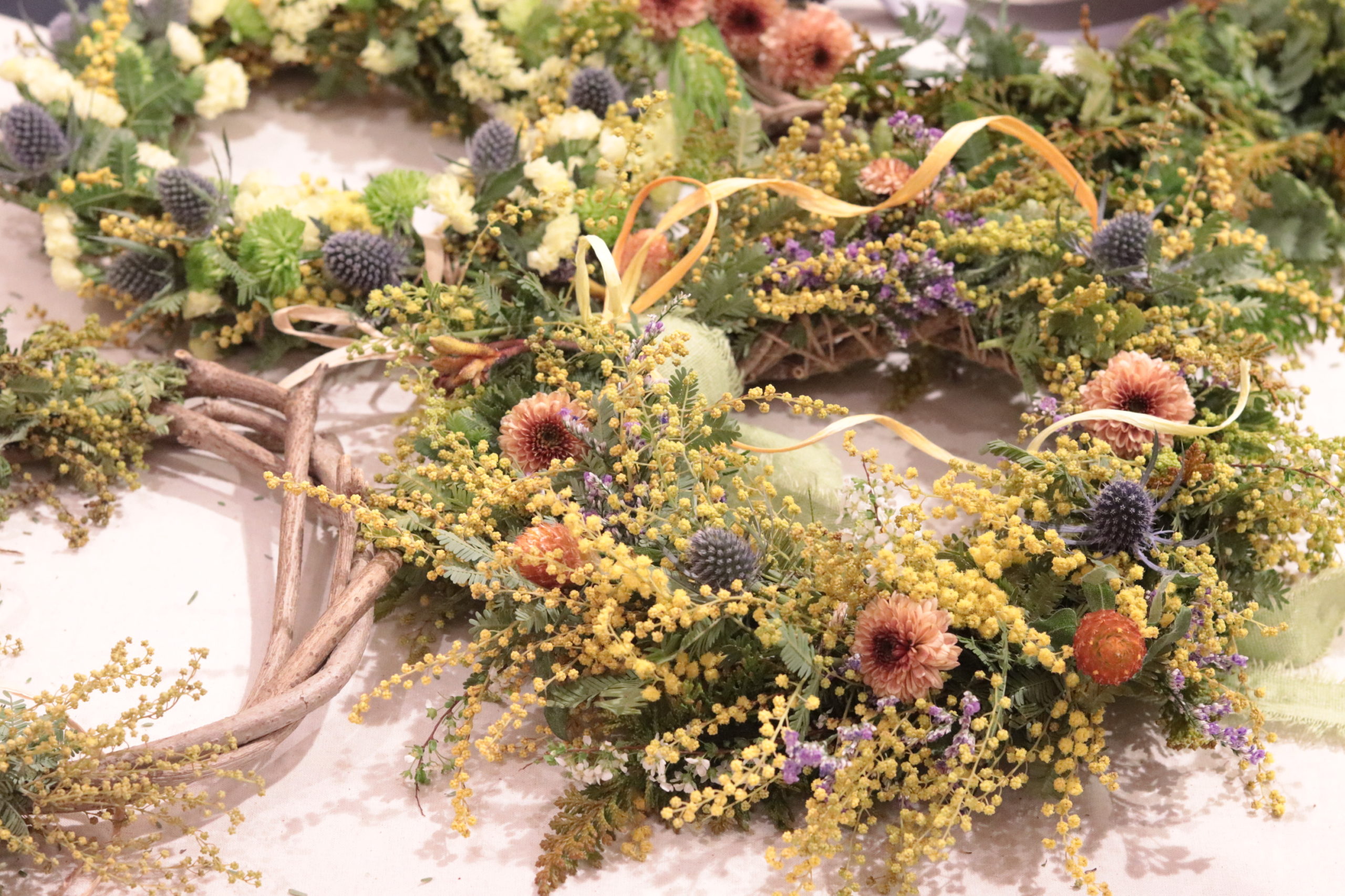 3/7(土)-8(日)『ミモザのリース作りワークショップ』